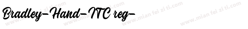 Bradley-Hand-ITC reg字体转换